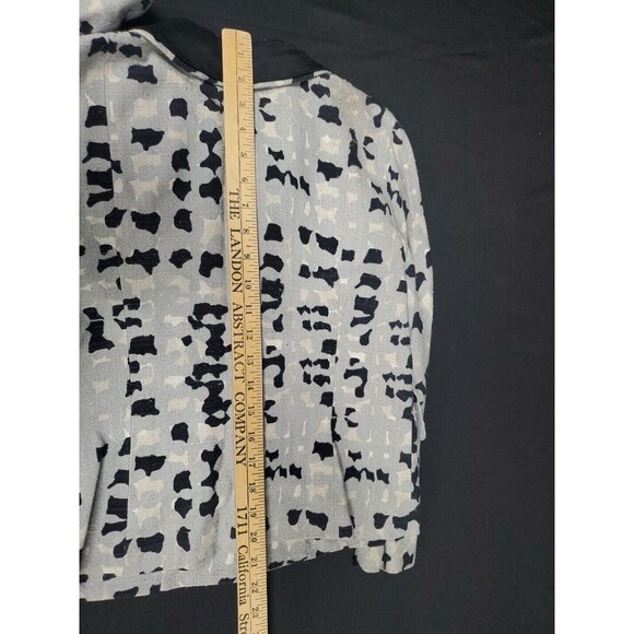 Marc Jacobs 100% Silk Woven Blazer Jacket Geometric Runway Print Size 2 - Picture 10 of 10